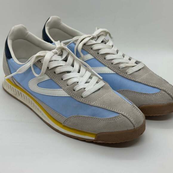 Tretorn Shoes - Tretorn Rawlins 2.0 Miami Blue Suede Textile Lace-up Rubber Sole Sneakers